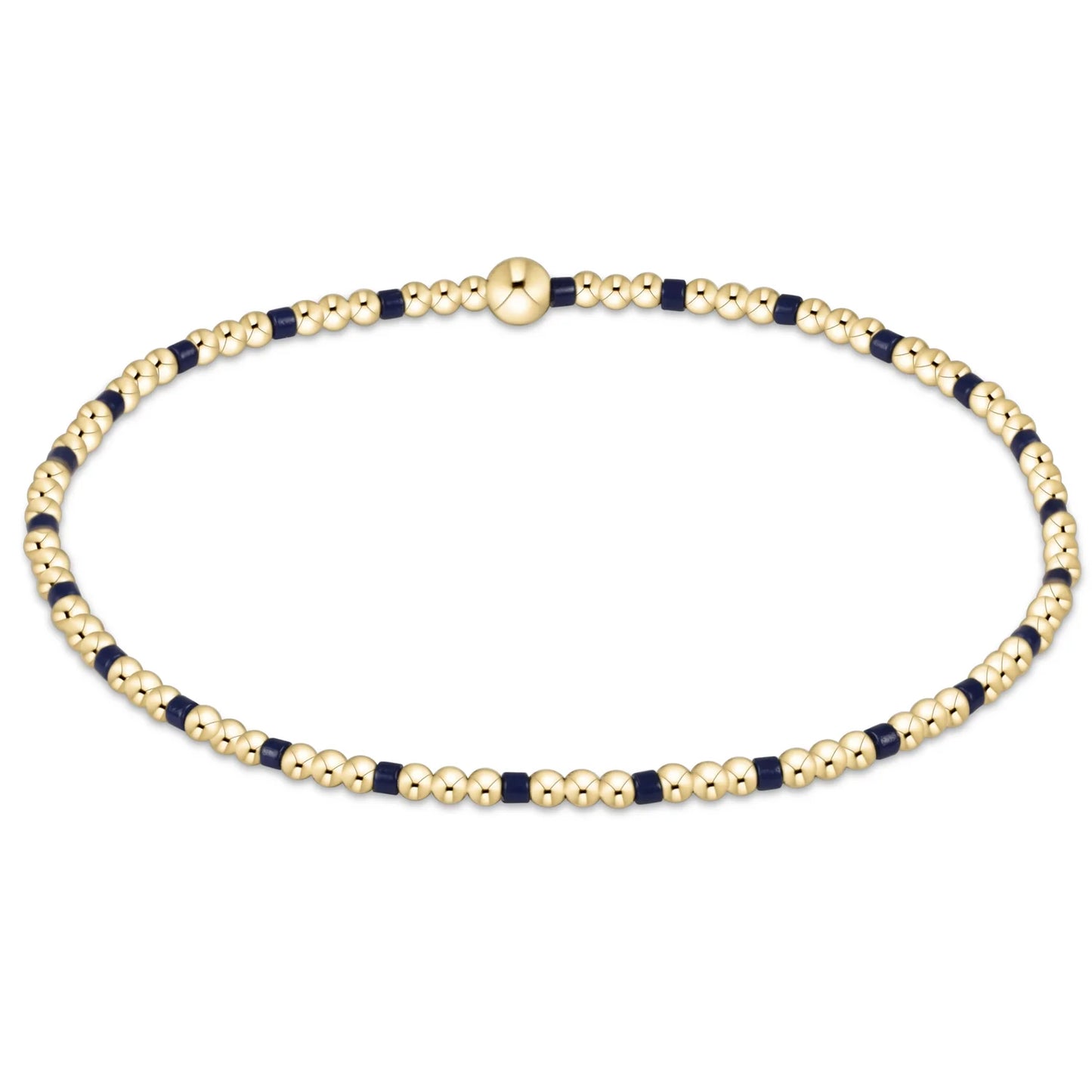 enewton Gameday Hope Sincerity Pattern 2mm Bead Bracelet in Matte Navy