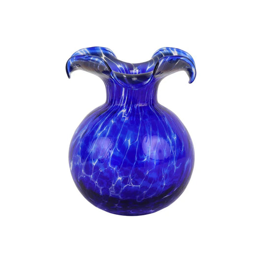 Vietri Hibiscus Bud Vase Cobalt