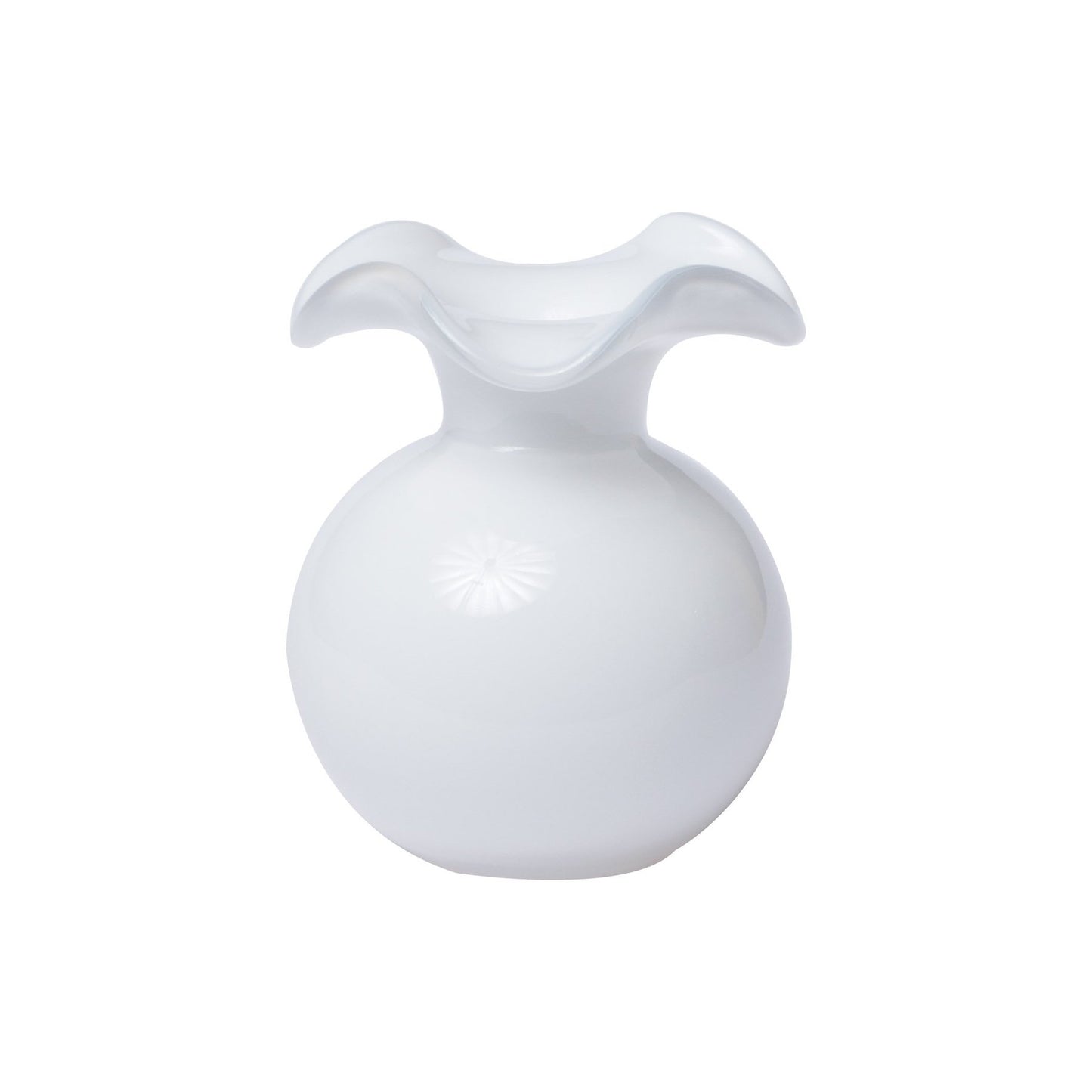Vietri Hibiscus Small Fluted White Vase