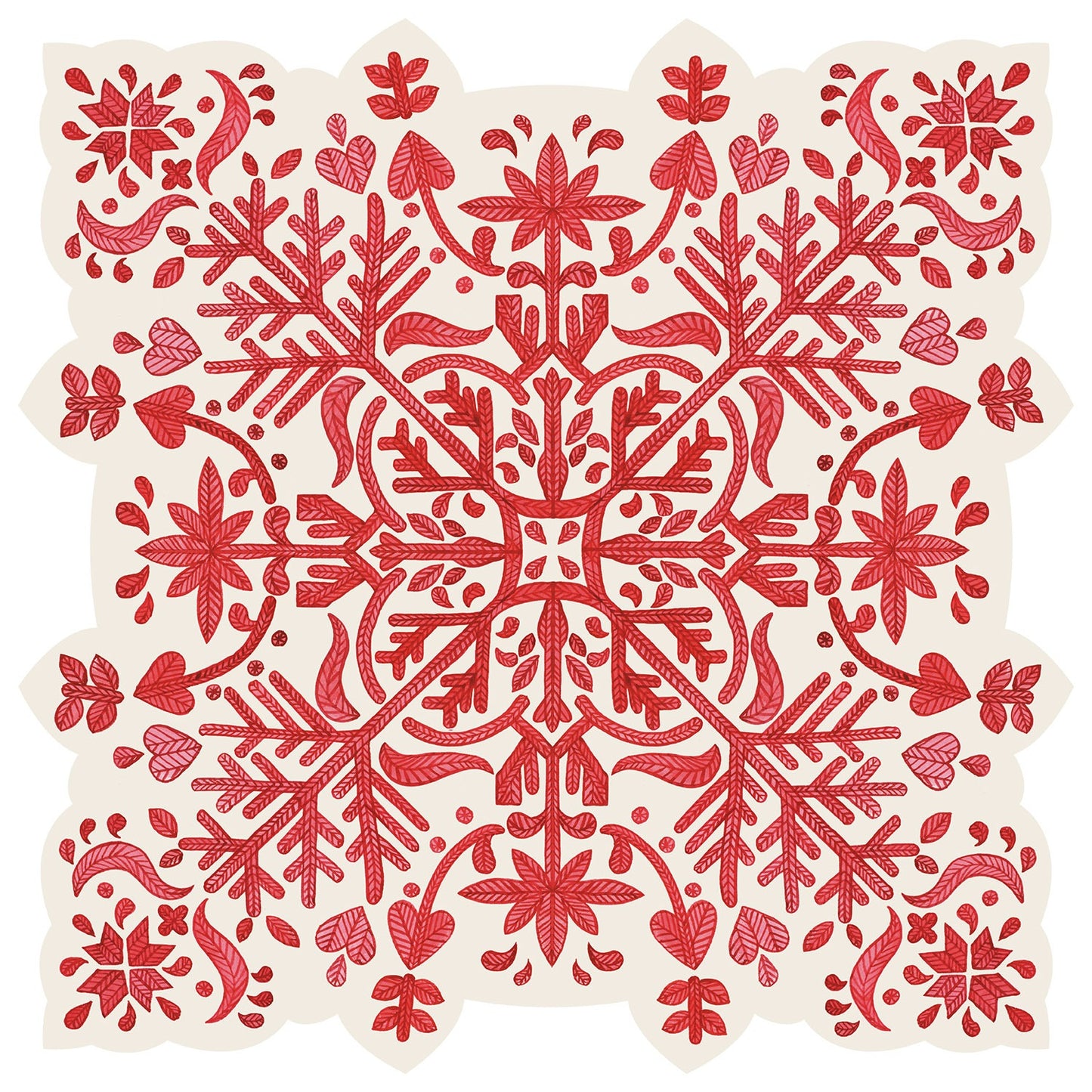 Die Cut Faire Isle Snowflake Placemat