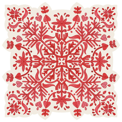 Die Cut Faire Isle Snowflake Placemat