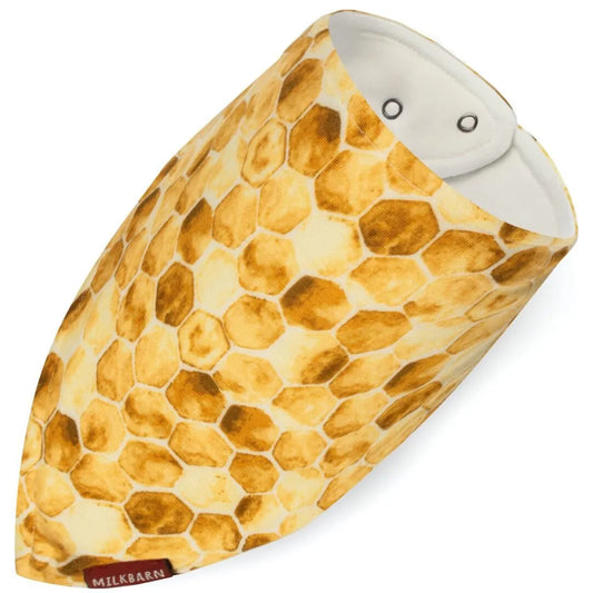 Honeycomb Bamboo Kerchief Bib Milkbarn