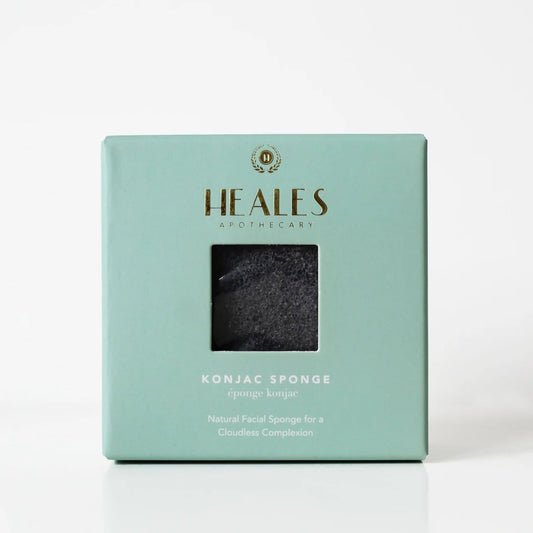 Heales Apothecary Konjac Sponge for Zero Waste Cleaning Bamboo Charcoal