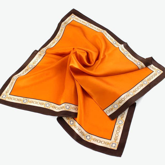 Orange Silk Scarf