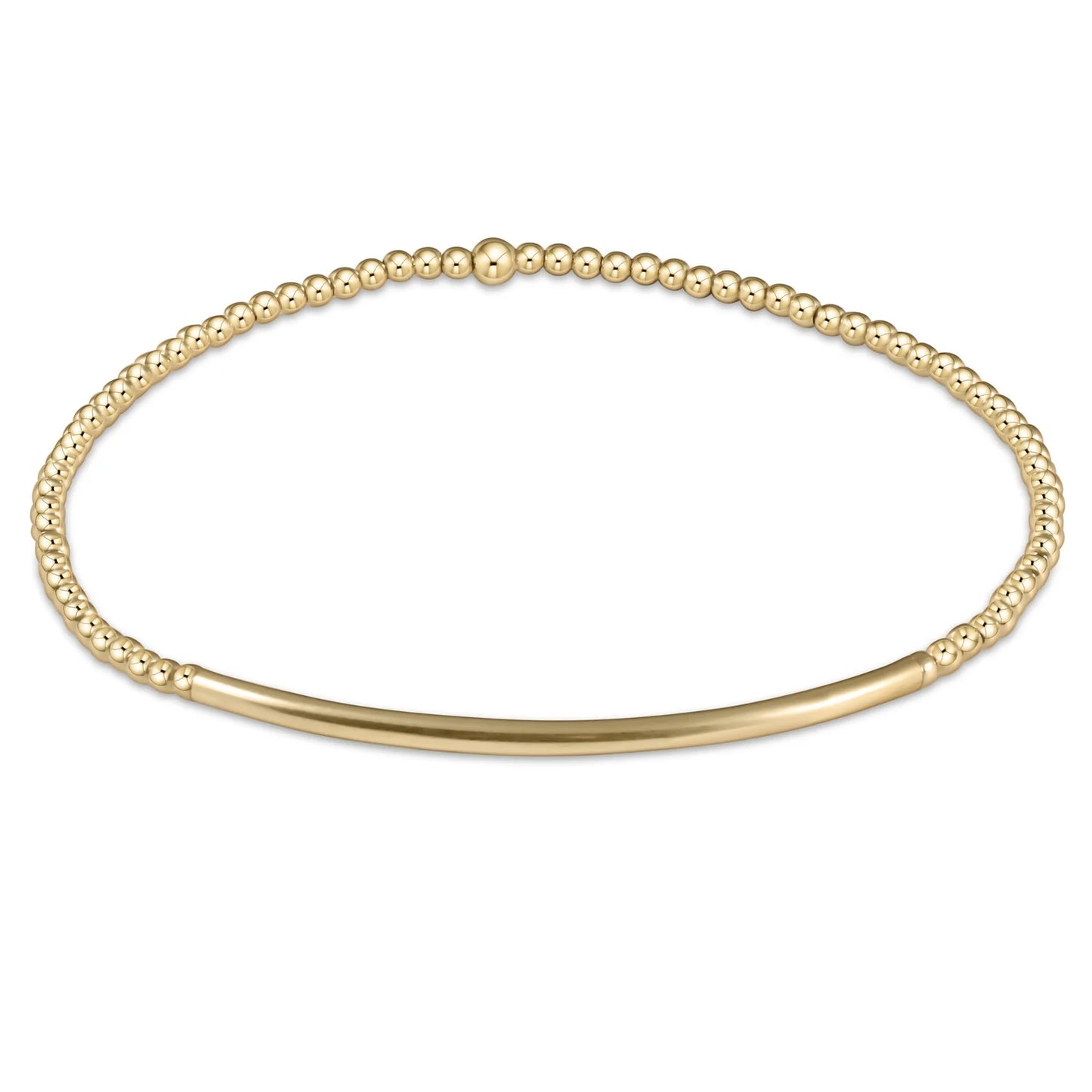 enewton Classic Gold 2mm Bead Bracelet Bliss Bar Gold