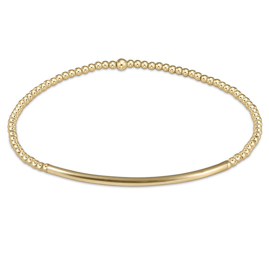 enewton Classic Gold 2mm Bead Bracelet Bliss Bar Gold