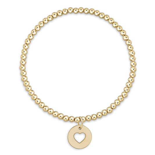 enewton Classic Gold 3mm Bracelet Love Gold Disc