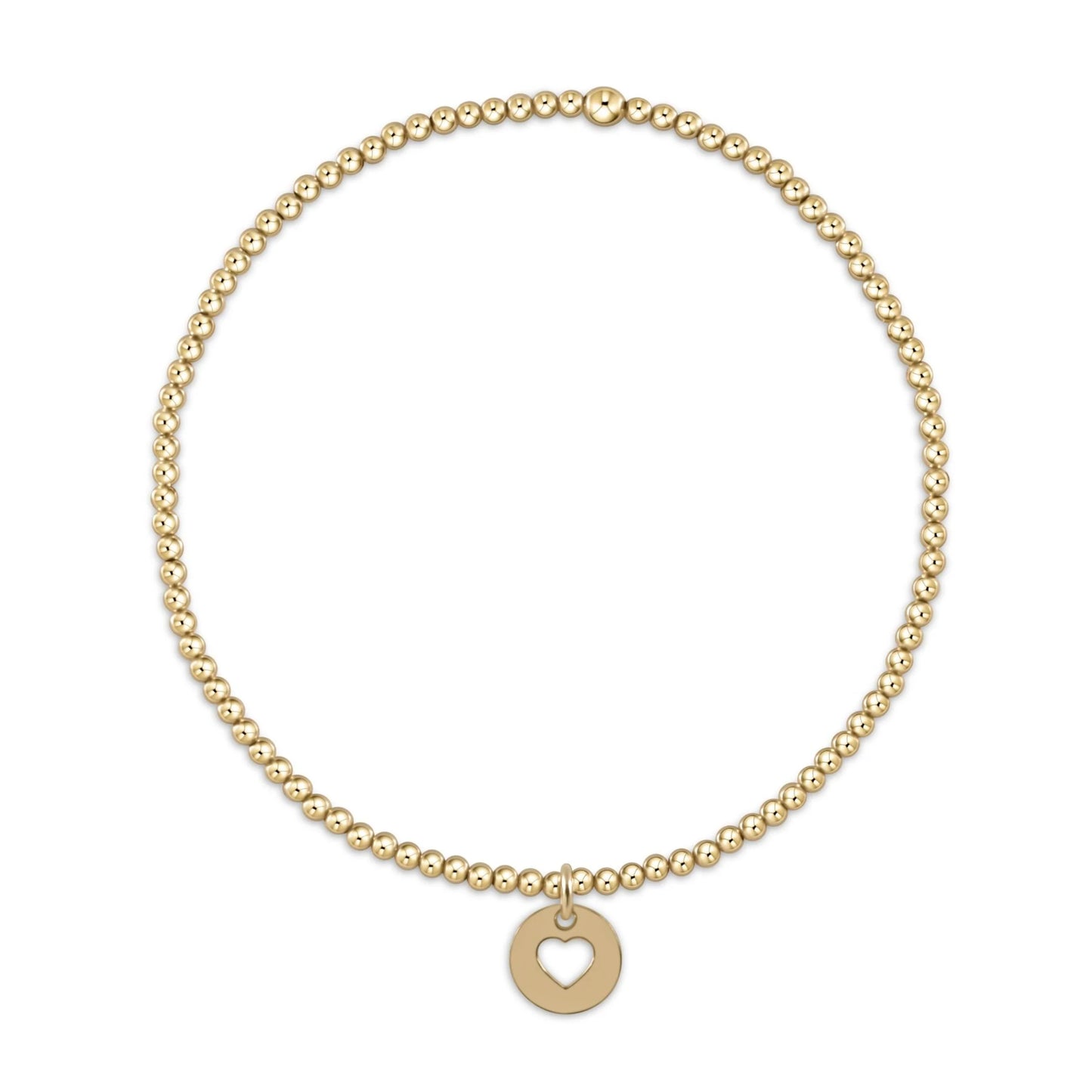 enewton Classic Gold 2mm Bracelet Love Small Gold Disc
