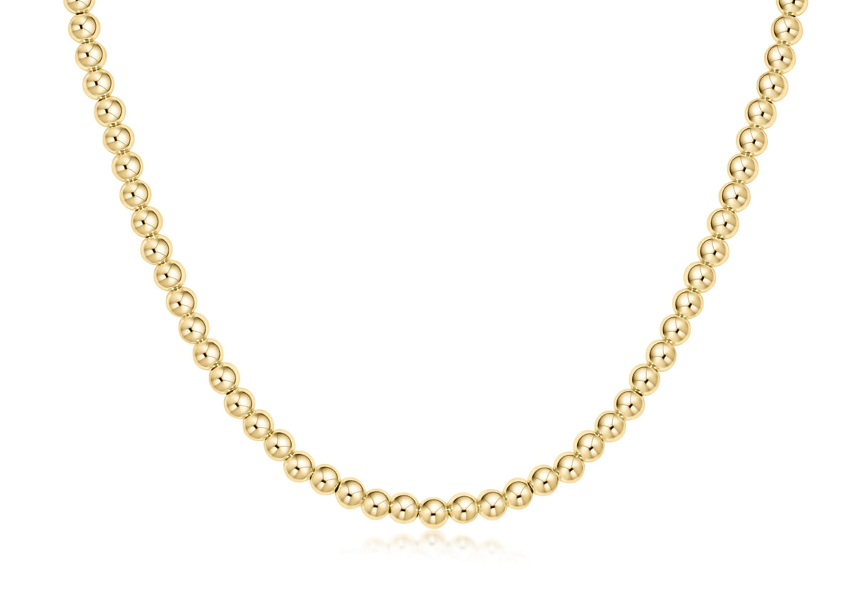 enewton 17" Choker Beaded in Classic Gold 4mm