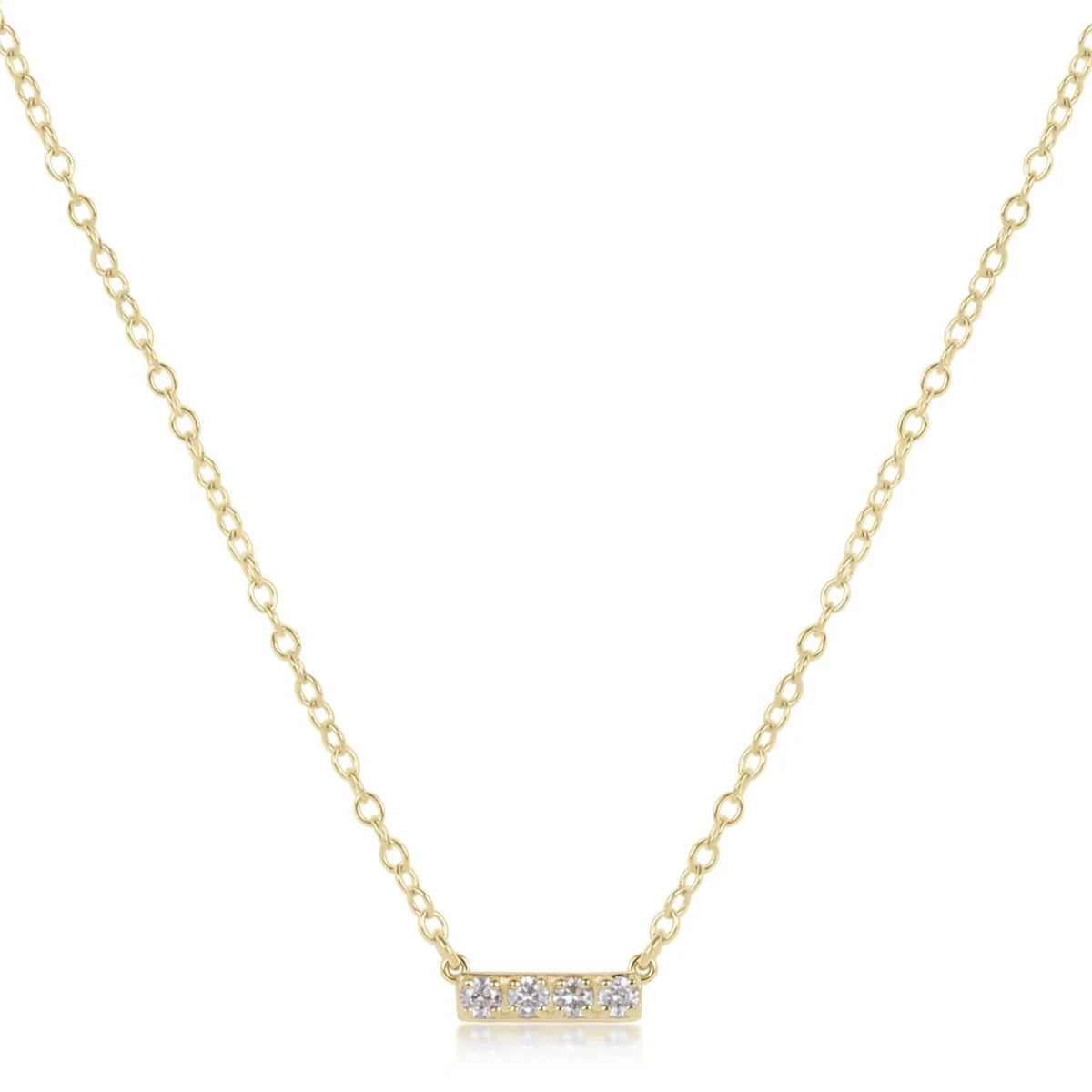 enewton 14kt Gold and Diamond Significance Bar Necklace - Four
