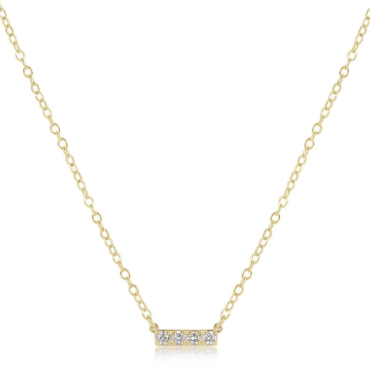 enewton 14kt Gold and Diamond Significance Bar Necklace - Four