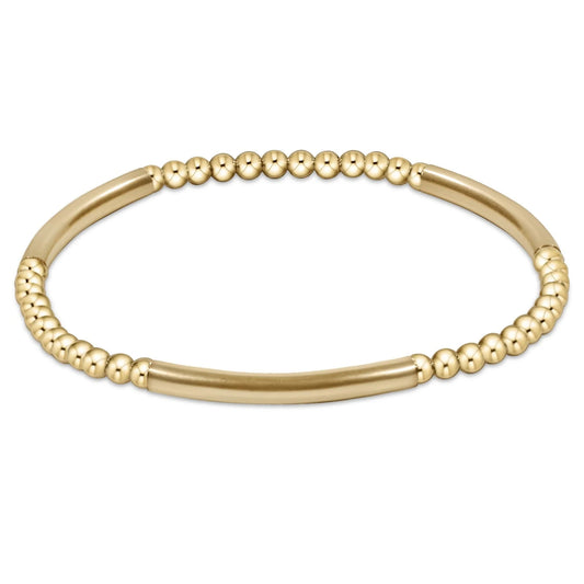 enewton Bliss Bar Pattern Gold 3mm Bracelet
