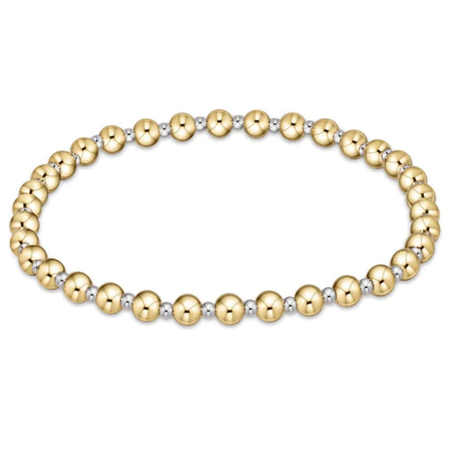 enewton Classic Grateful Pattern Bracelet 5mm Mixed Metal