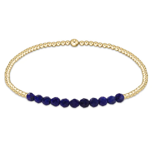 enewton Lapis Gold Beaded Bliss 2mm