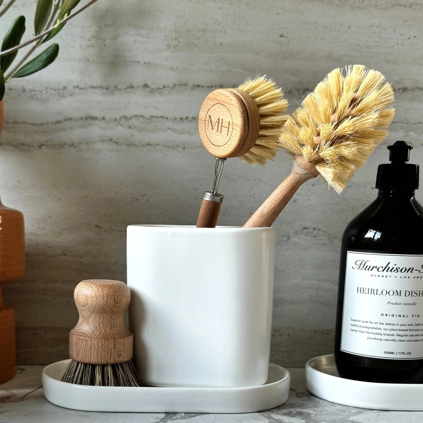 Deco Oval Brush Caddy
