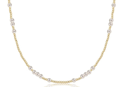enewton 15" Choker Hope Unwritten 4mm Pearl Necklace