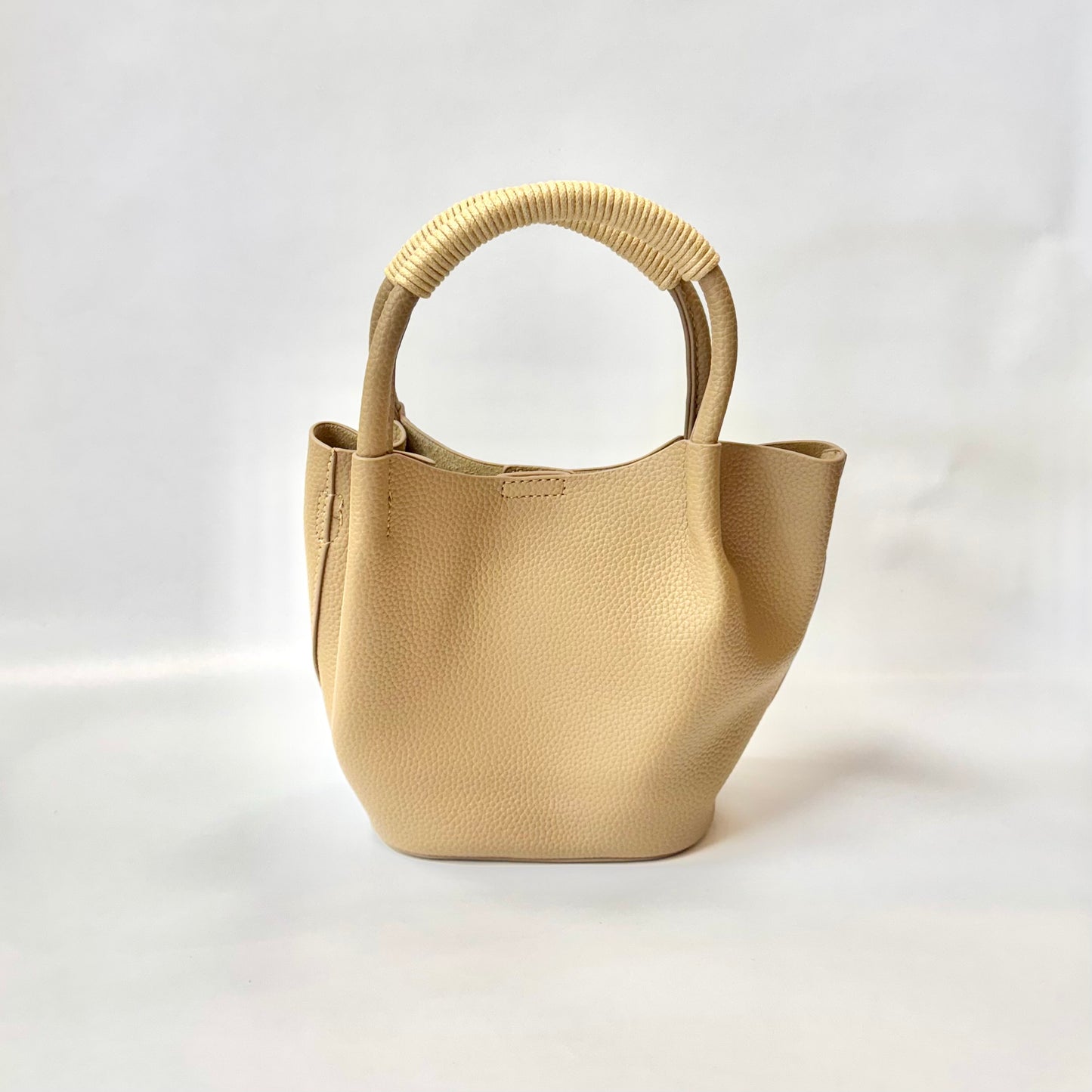 Tote Handbag with Wrapped Handle