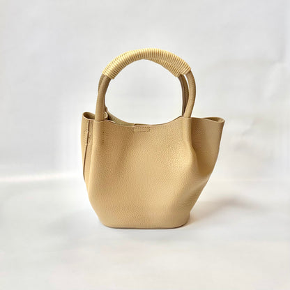 Tote Handbag with Wrapped Handle