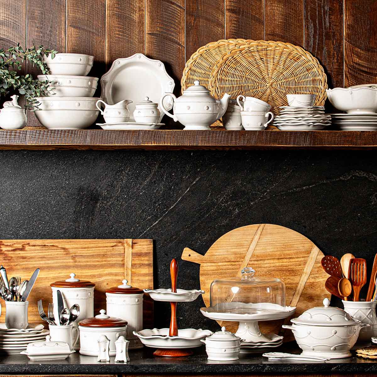 Juliska Berry & Thread Triple Bowl Server