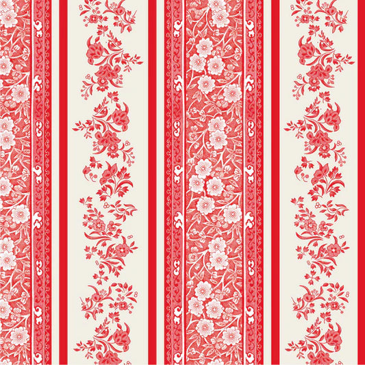 Red Burleigh Stripe Napkins