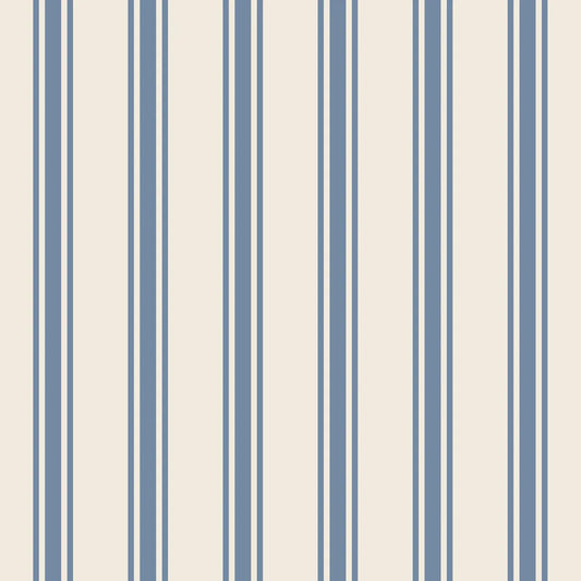 Cornflower Blue Linen Stripe Napkins