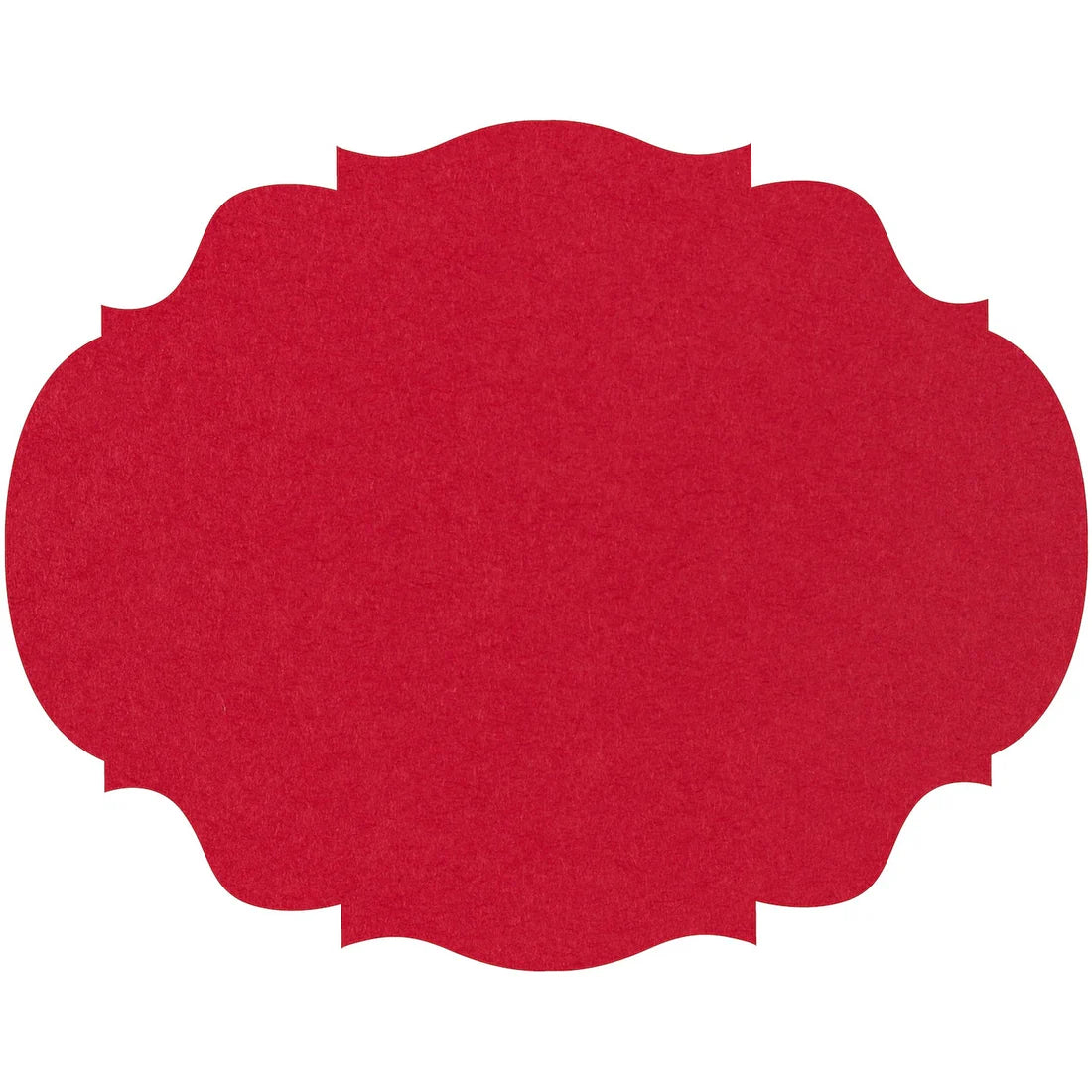 Die Cut Red French Frame Placemats, Pack of 12