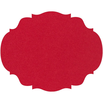 Die Cut Red French Frame Placemats, Pack of 12