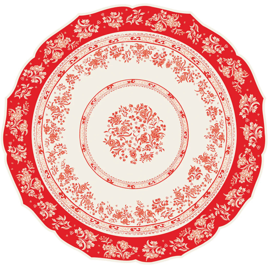 Die Cut Red Regal Placemats, Pack of 12