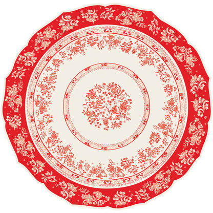 Die Cut Red Regal Placemats, Pack of 12