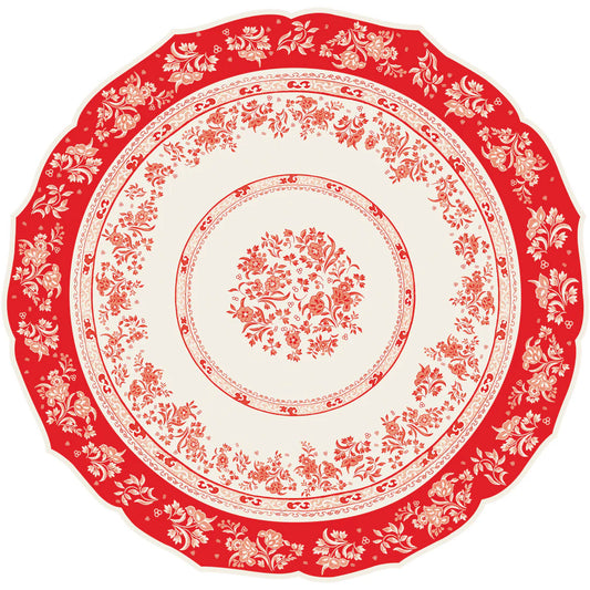 Die Cut Red Regal Placemats, Pack of 12