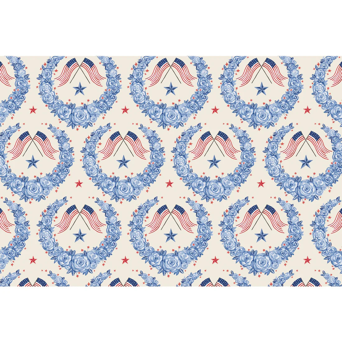American Floral Placemats, Pad of 18