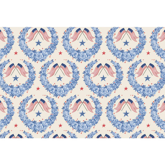 American Floral Placemats, Pad of 18
