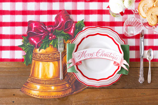 Die-cut Christmas Bells Placemats