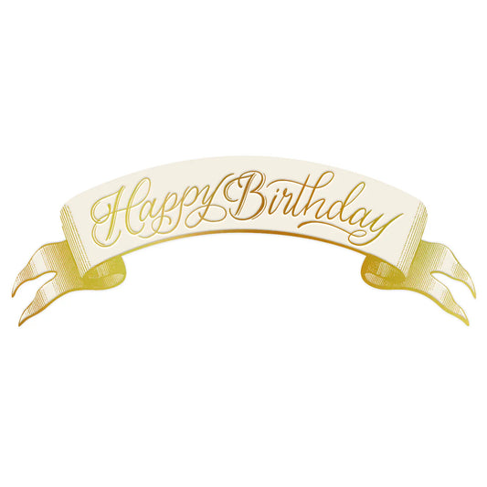 Happy Birthday Banner Table Accent, Set of 12