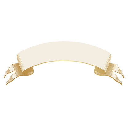 Classic Gold Banner Table Accent