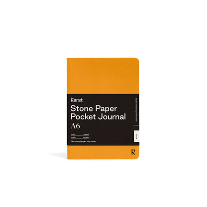 Turmeric Yellow A6 Unlined Stone Paper Pocket Journal