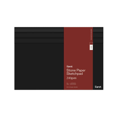 Black A4 Softcover Stone Paper Sketchpad