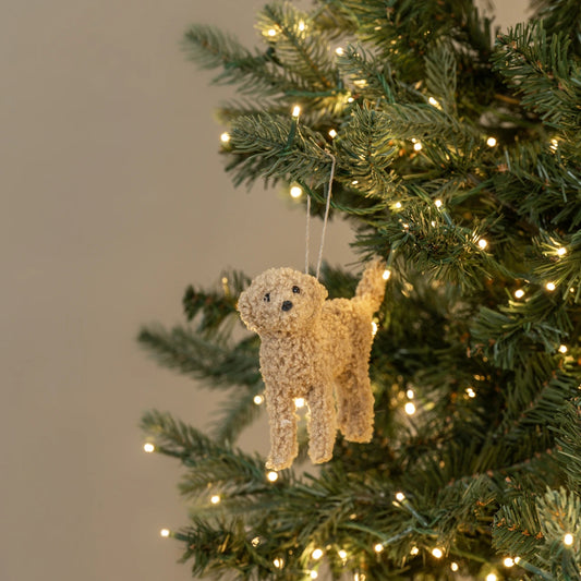 Tan Labradoodle Ornament