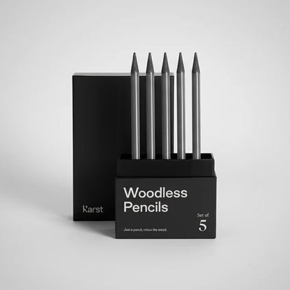 Woodless Graphite Pencils, Set of 5