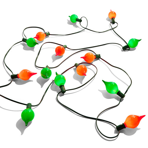 14' Connectable Matte Kismet LED String Lights, Red + Green