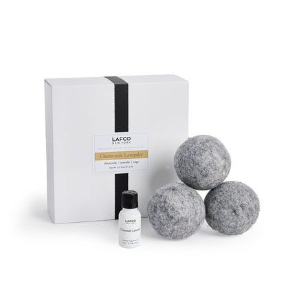 Chamomile Lavender Refill Dryer Ball & Laundry Oil Set, LAFCO