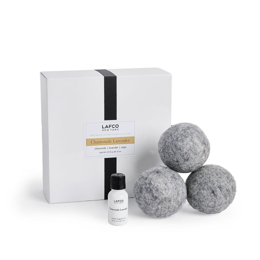 Chamomile Lavender Refill Dryer Ball & Laundry Oil Set, LAFCO