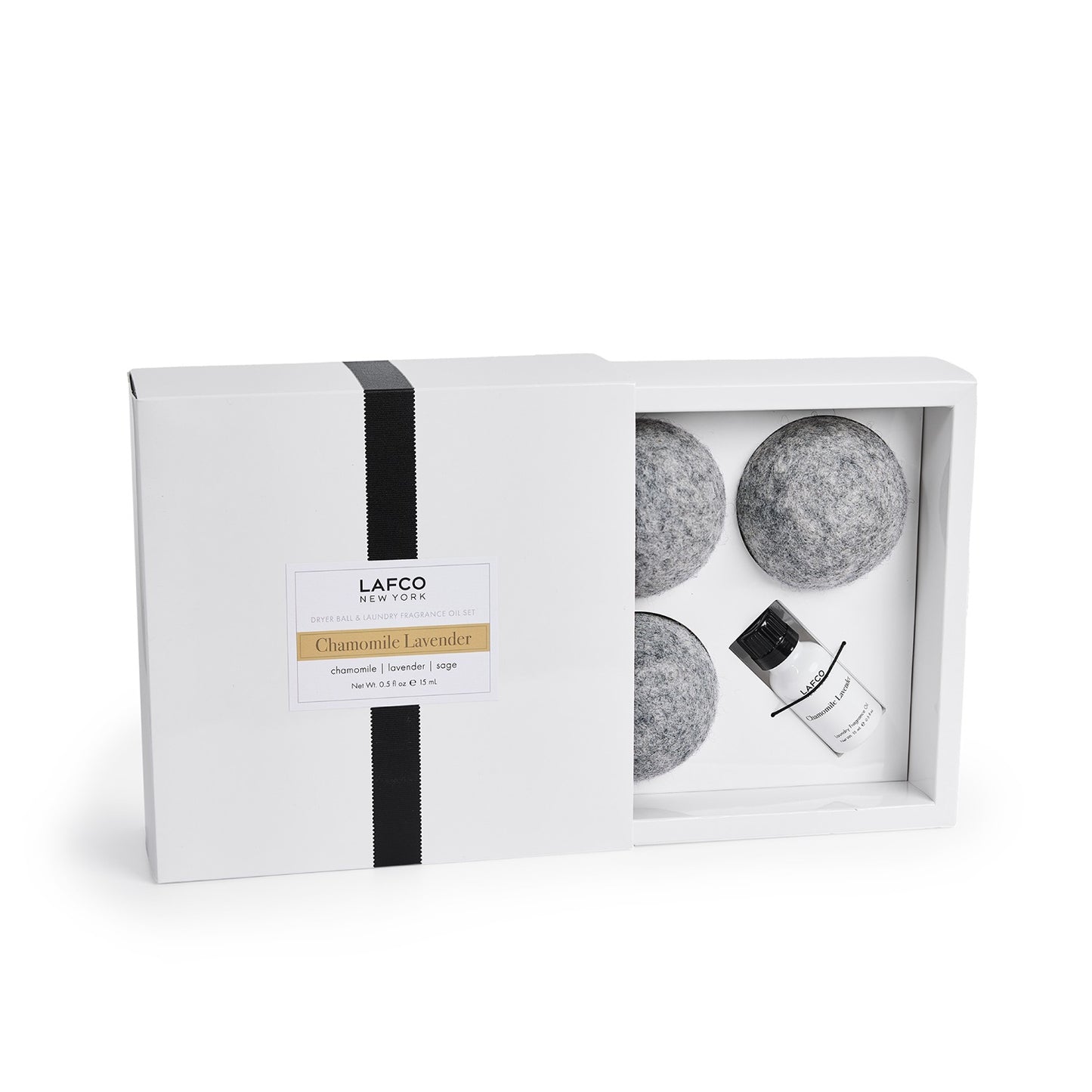 Chamomile Lavender Refill Dryer Ball & Laundry Oil Set, LAFCO
