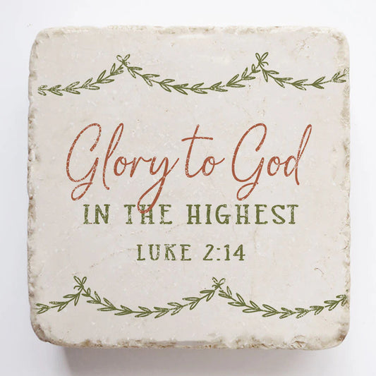 Luke 2:14 Scripture Stone, Twelve Stone Art