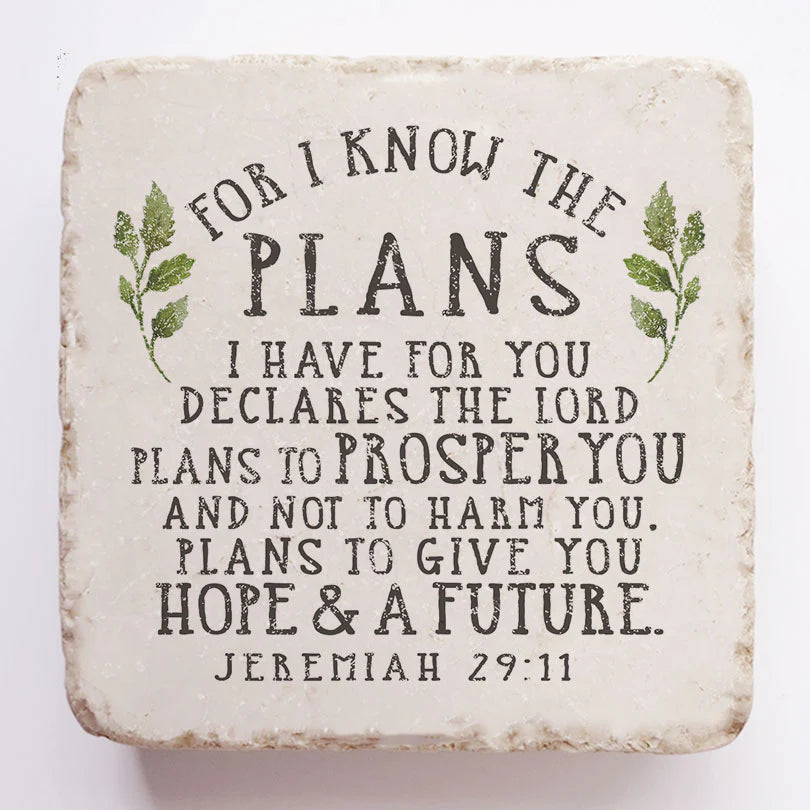 Jeremiah 29:11 Scripture Stone, Twelve Stone Art