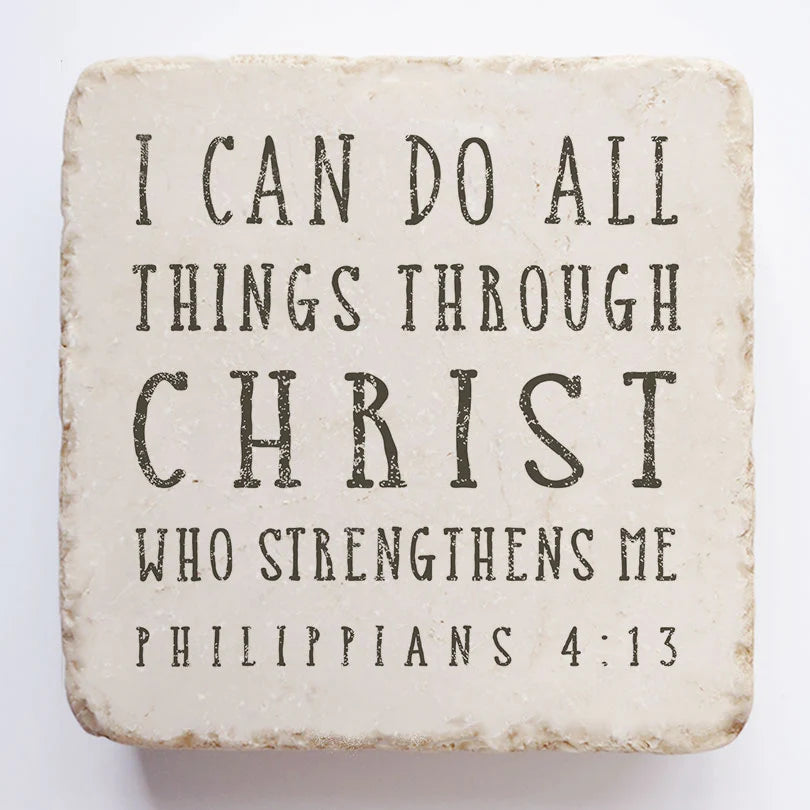 Philippians 4:13 Scripture Stone, Twelve Stone Art