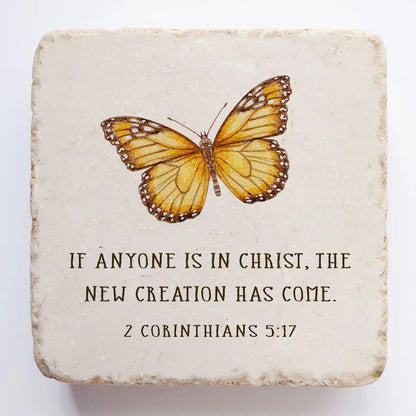 2 Corinthians 5:17 Scripture Stone, Twelve Stone Art