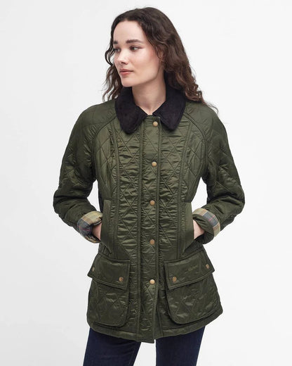 Barbour Women's Beadnell Polarquilt in Olive