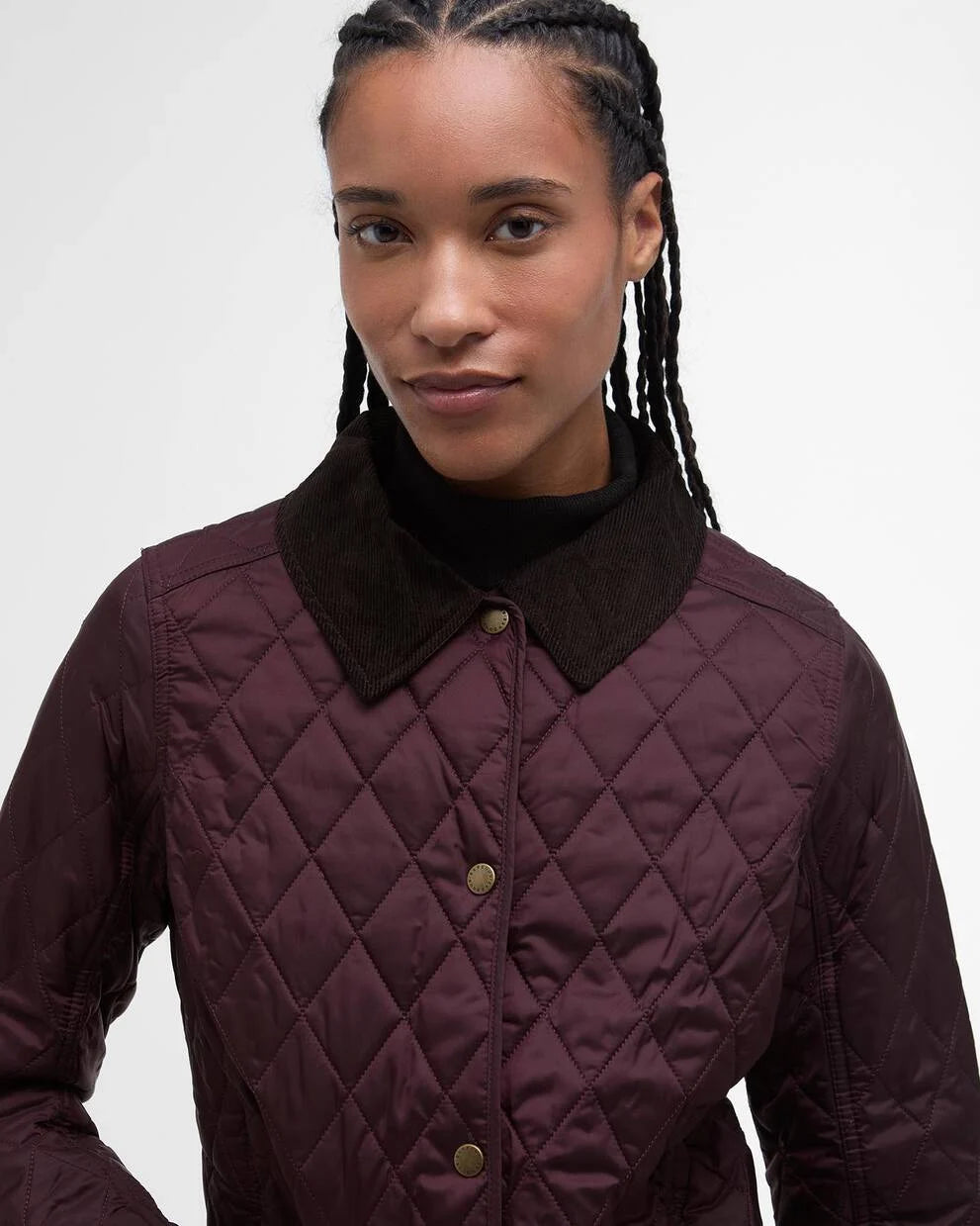 Barbour Women's Annandale Quilted Jacket in Black Cherry