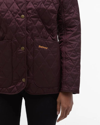 Barbour Women's Annandale Quilted Jacket in Black Cherry